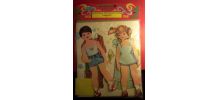 Pochette "poupées en papier" - jeu vintage - Editions Touret