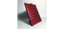 Organiseur cuir rouge vintage
