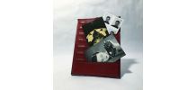 Organiseur cuir rouge vintage