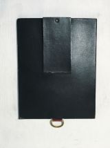 Organiseur cuir rouge vintage