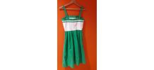 robe verte et blanche 60's