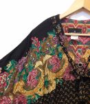 Chemisier oversize vintage à motifs
