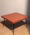 Petite table basse en formica 60's