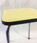 Tabouret formica jaune 60s