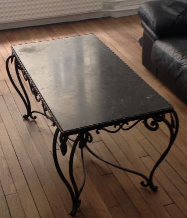 TABLE BASSE EN FONTE
