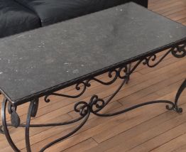 TABLE BASSE EN FONTE