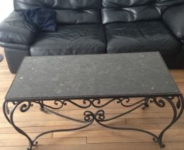 TABLE BASSE EN FONTE