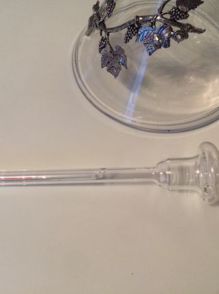 Carafe à décanter avec motif en étain véritable