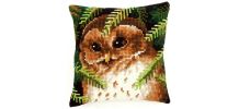 Coussin canevas point de croix - 40X40 cm rembourré 