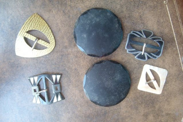Lot de boucles de ceinture annees 40-50