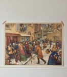 Affiche scolaire Rossignol école / siège de Paris