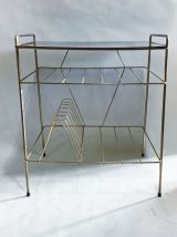 Table d'appoint, porte-revues "string" 60s