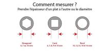 Genouillères x 2 Cardans Alu : Rond mâle ø 10 mm / Rond mâle ø 10 mm - Neuf