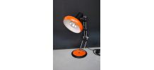 Lampe bureau orange vintage