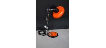 Lampe bureau orange vintage