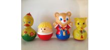 culbutos 70 ' s vintage maréchal, fisher price