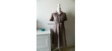 Robe imprimé fleuri paisley vintage 40's