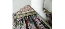 Robe imprimé fleuri paisley vintage 40's