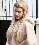 Poncho à capuche fourrure