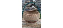 Joli panier - osier et scoubidou - vintage