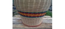 Joli panier - osier et scoubidou - vintage