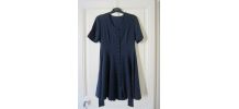 Robe vintage Rétro T.34 bleue