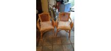 Paire de fauteuil en rotin 