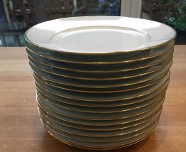 Lot 12 assiettes plates HAVILAND Limoges