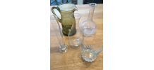 Lot carafes en verre