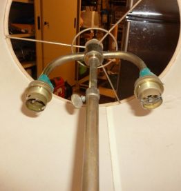 2 lampes terre cuite