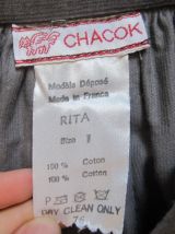 Jupe longue rétro vintage Chacok en velours