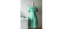 Robe col pelle à tarte mint vintage 60's