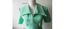Robe col pelle à tarte mint vintage 60's