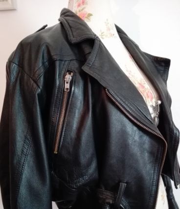 Perfecto vintage cuir véritable