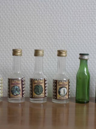 mignonnettes d'alcool, lot de 8
