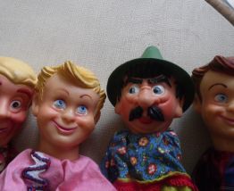 4 marionnettes vintage