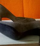 Escarpins en daim JB MARTIN années 80 talon 7,5cm