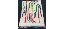 Tapis Berbère AZILALTissé Main Neuf 2,15mx1,43m