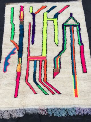 Tapis Berbère AZILALTissé Main Neuf 2,15mx1,43m