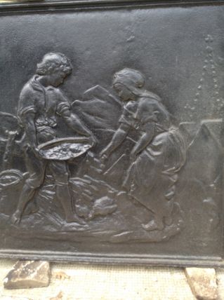 Plaque cheminée en fonte