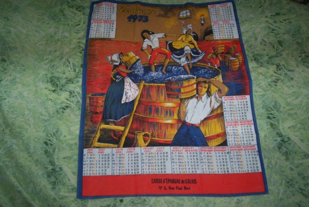 ancienne serviette coton pub caisse epargne 1973