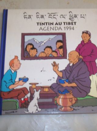 GROS AGENDA TINTIN AU TIBET DE 1994 