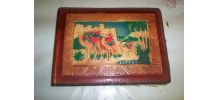 ANCIEN ALBUM CUIR RELIEF POUR PHOTOGRAPHIE