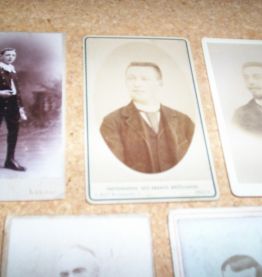 LOT 5 CARTES DE VISITES ANNEES 1890