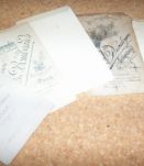 LOT 5 CARTES DE VISITES ANNEES 1890