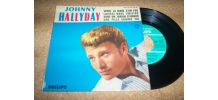 DISQUE 45 TOURS 4 TITRES JOHNNY HALLYDAY 
