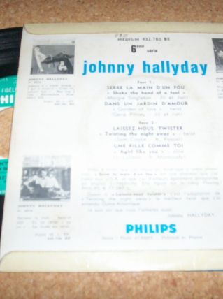 DISQUE 45 TOURS 4 TITRES JOHNNY HALLYDAY 