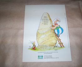 BD ALBUM SOUPLE ASTERIX PUBLICITAIRE 