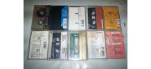 LOT DE 10 ANCIENNES K7 AUDIO DIVERS CHANTEURS