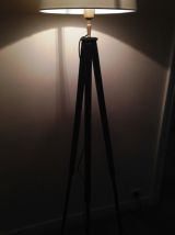 lampadaire créé s/1 ancien trépied photo en bois